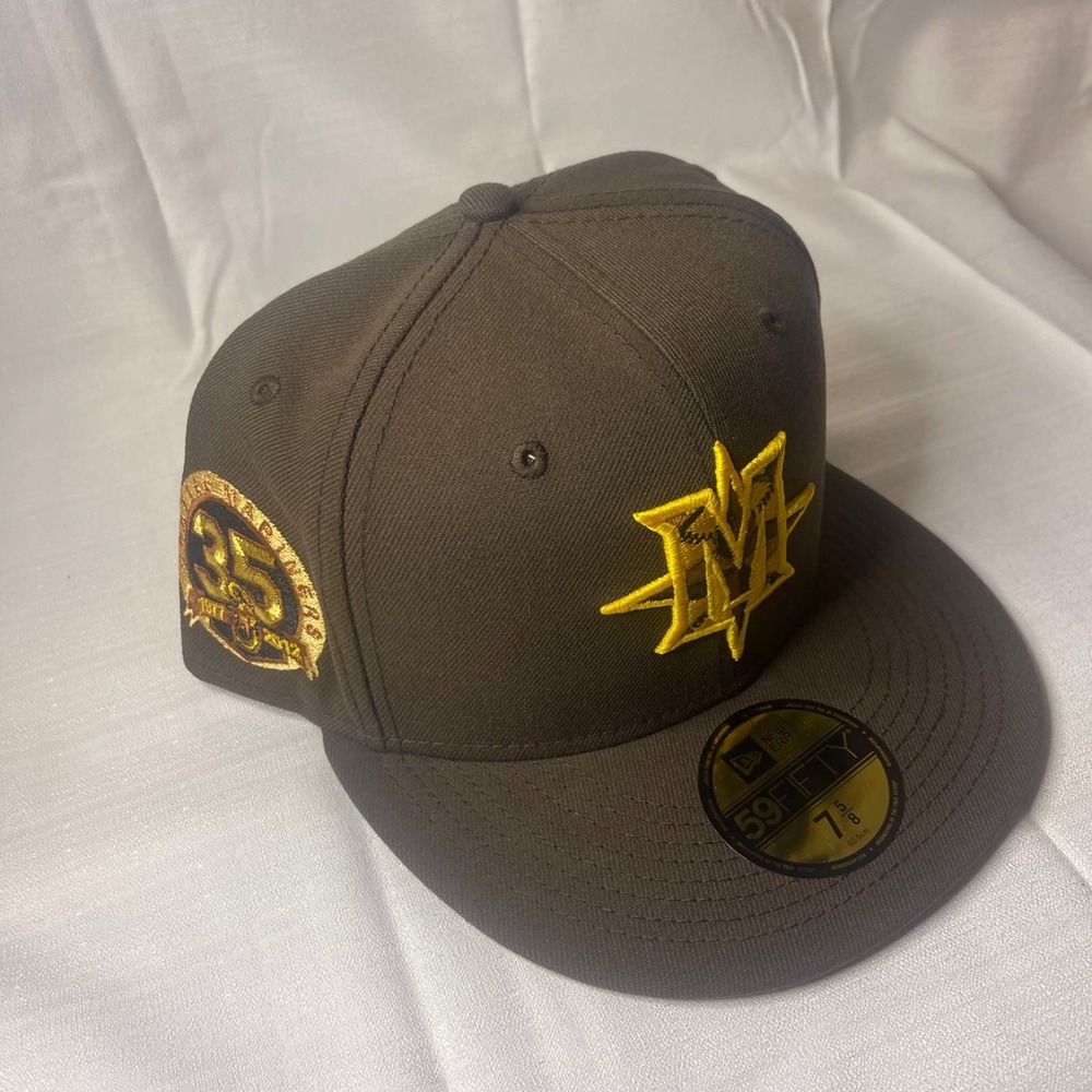 MYFITTEDS SEATTLE MARINERS 35TH ANNIVERSARY "CARRIER PACK" FITTED CAP   7 5/8